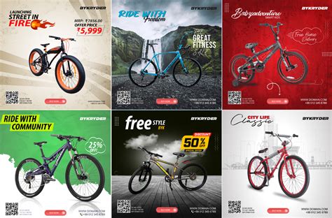 E-commerce Bicycle Banner Design Ideas for Social Media Post Ideas