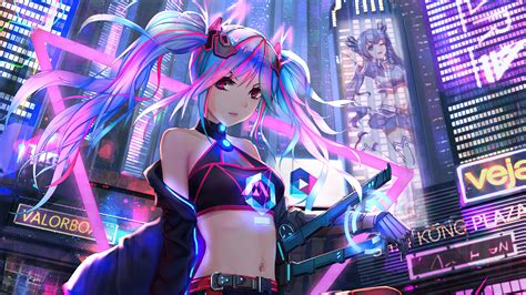 Anime City Neon 4k Wallpapers - Wallpaper Cave