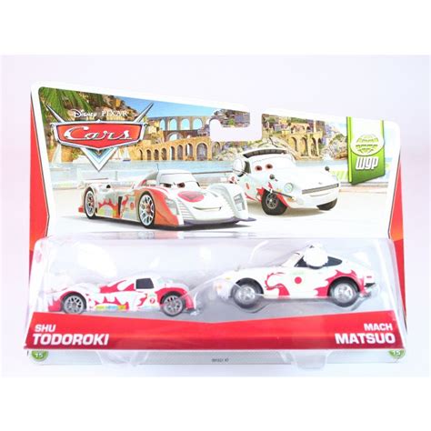 DISNEY CARS World Grand Prix 2 pack SHU TODOROKI + MACH MATSUO 1:55 ...