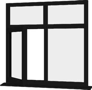 Black UPVC Windows