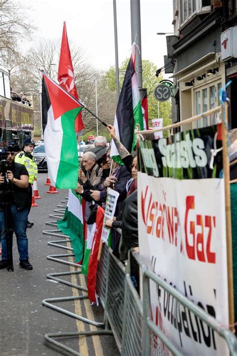 Protest Near the Israeli Embassy London in Support of Palestine ...