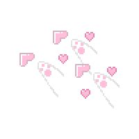 kawaii cat paw white version Cursors