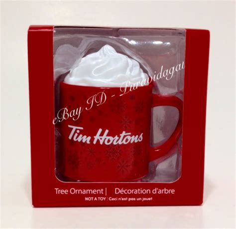 2021 TIM HORTONS Coffee Christmas Tree Ornament ~ Hot Chocolate with ...