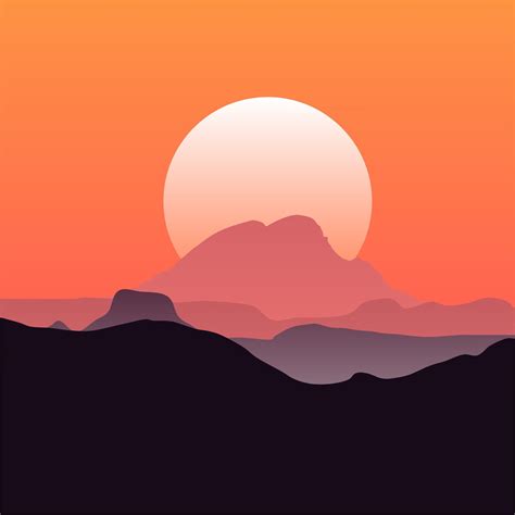 Sunset Vector at Vectorified.com | Collection of Sunset Vector free for ...