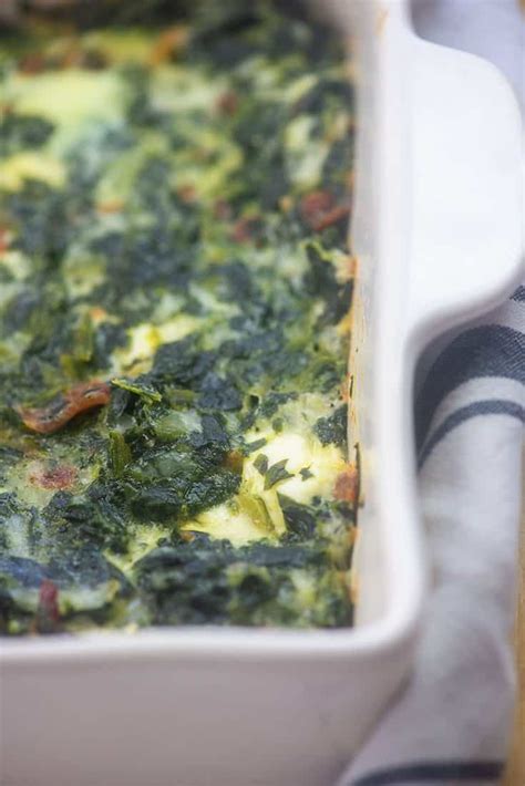 The CHEESIEST Spinach Casserole - That Low Carb Life