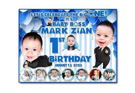 Boss Baby Tarpaulin Design | 1st Birthday Party