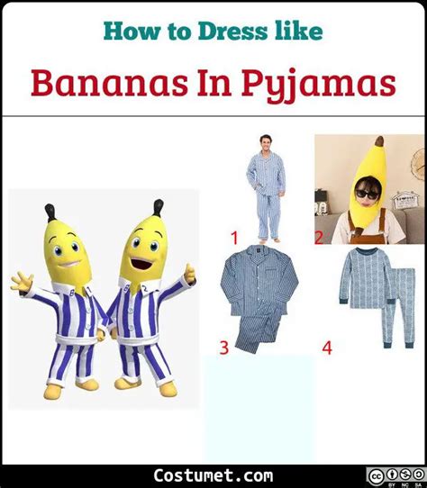 Bananas in Pyjamas Costume for Cosplay & Halloween