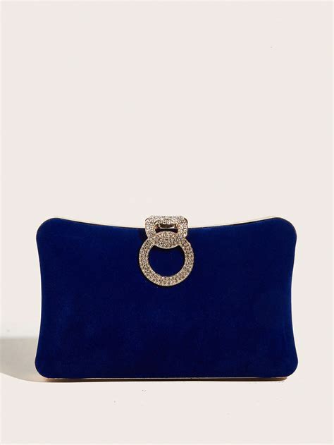 Amelia Blue Velvet Bag - Got2Get