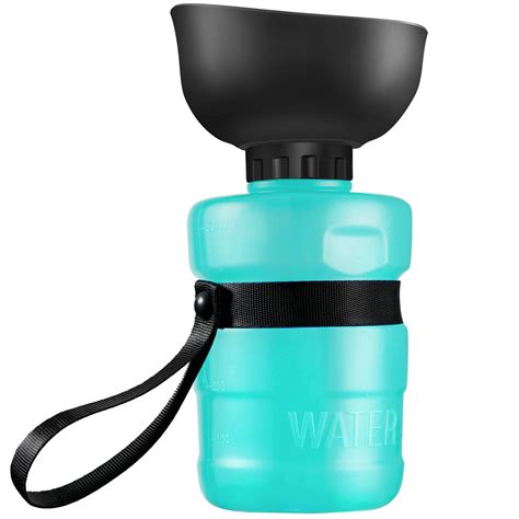 LANGRIA Portable 2 in 1 Dog Water Bottle, Foldable Pet Water Bottle ...