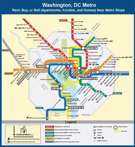 Search DC Real Estate Near ALL Metro Lines, Silver, Orange, Yellow ...