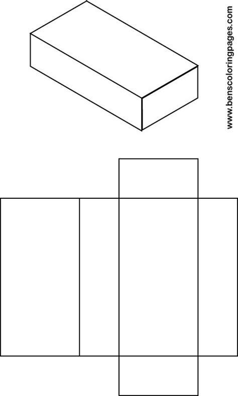 Free solid shapes net of a cuboid.