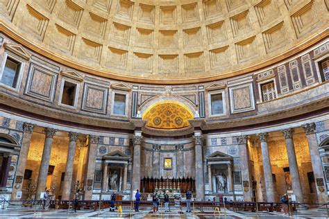 Pantheon Temple Interior In Rome Photograph by Artur Bogacki - Fine Art ...