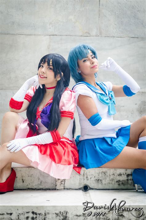 Sailor Scouts Mars Cosplay by: Karin Usagi Mercury Cosplay by: Maryan ...