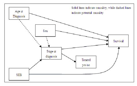 Directed Acyclic Graph (DAG) showing the inferred causal relationships ...