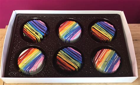 Rainbow Drizzled Chocolate Covered Oreos Forever Sweet