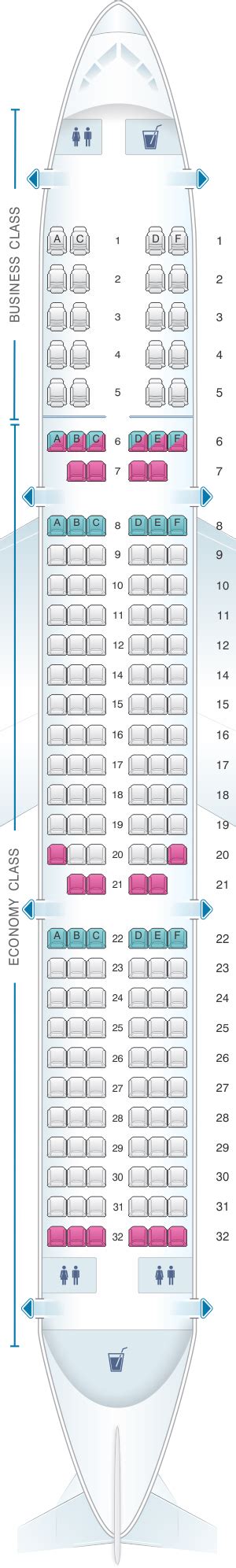 Seat Map Air India Airbus A321 | SeatMaestro