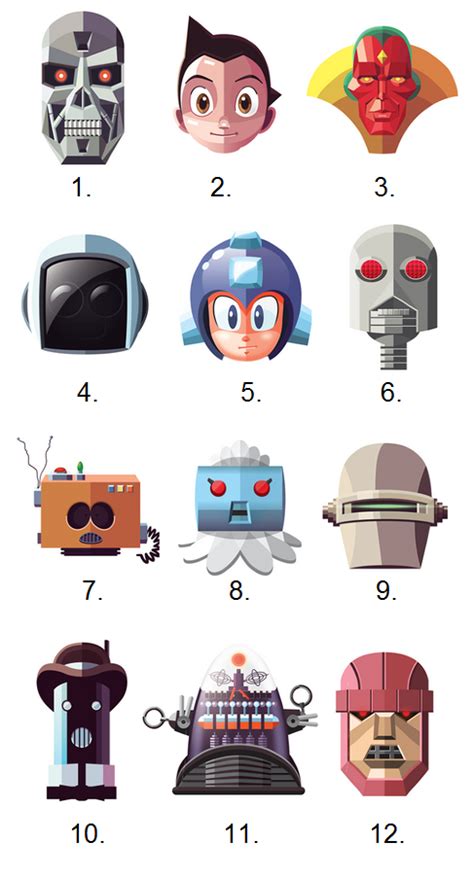 character identification - What franchises are these robots from ...