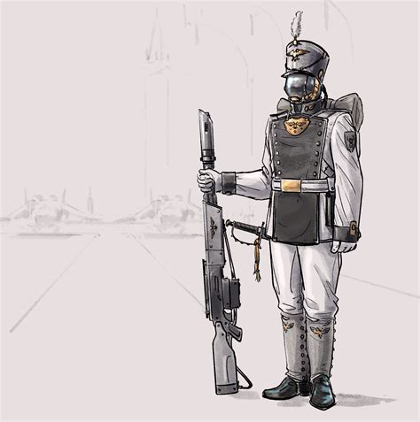 [OC] Concept art for a custom imperial guard regiment that I drew. : r ...