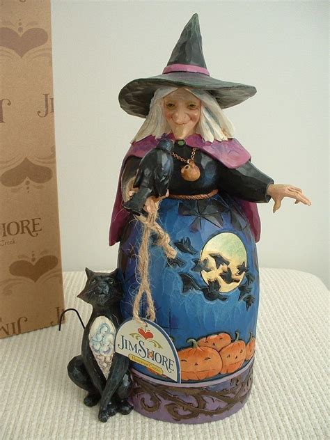 SIGNED By JIM SHORE Friday Night Flight Halloween Witch AUTOGRAPHED ...