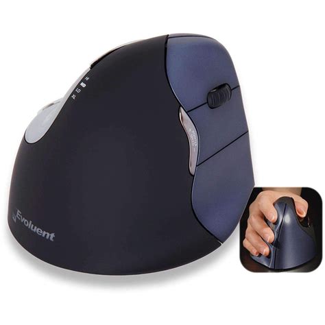 Evoluent Vertical Ergonomic Mouse 4 Right Wireless; VM4RW – Sit Healthier