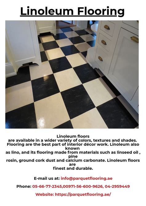 Linoleum Flooring comes with various design patterns, color combination ...