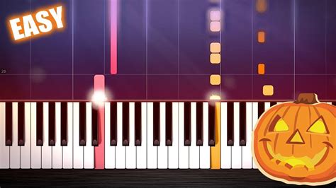 HALLOWEEN THEME - EASY Piano Tutorial by PlutaX - YouTube