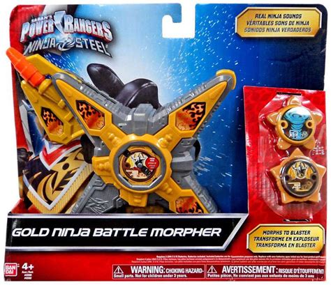 Power Rangers Ninja Steel Gold Ninja Battle Morpher Roleplay Toy Bandai ...