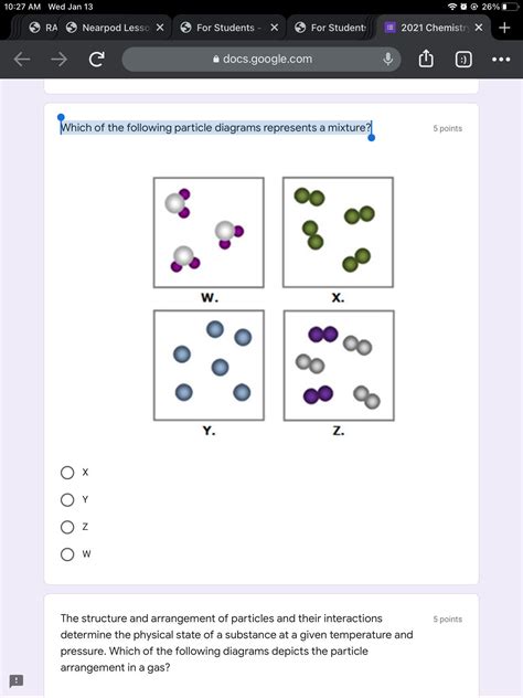 Homogeneous Mixture Particle Diagram