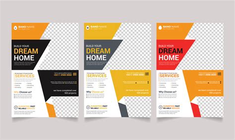 Set of editable Home sale flyer template vector 27507723 Vector Art at ...