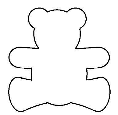 teddy bear template | Baby Shower Ideas | Pinterest - ClipArt Best ...