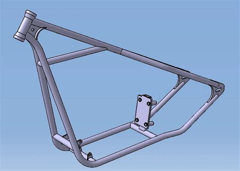 Harley Davidson sportster chopper frame 3D model | CGTrader