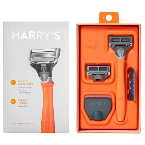 Harry's 5-Blade Men's Razor – 1 Razor Handle + 2 Razor Blade Refills ...