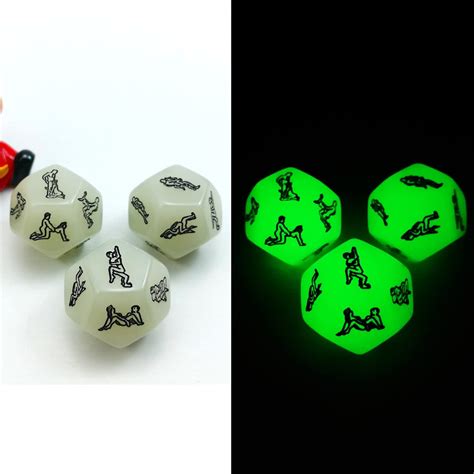 Adult Luxury Official ⭐️⭐️⭐️⭐️⭐️ - 12 Sided Adult Dice : Glow In The Dark