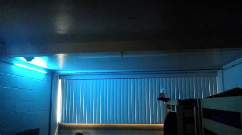 Dorm Room RGB LED Strip Installation - YouTube