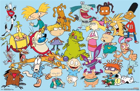 Nick Toons - Characters | Nickelodeon cartoons, Poster wall art ...