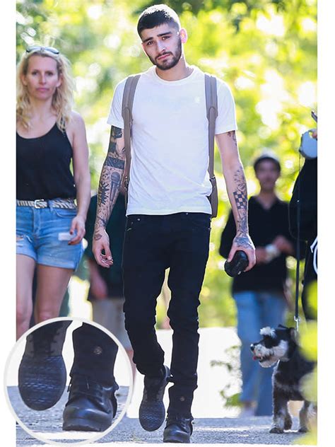 Zayn Malik Goes for a Hike Wearing Mismatched Shoes