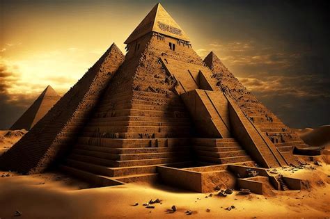 Premium Photo | Ancient egyptian pyramids as tombs for pharaohs