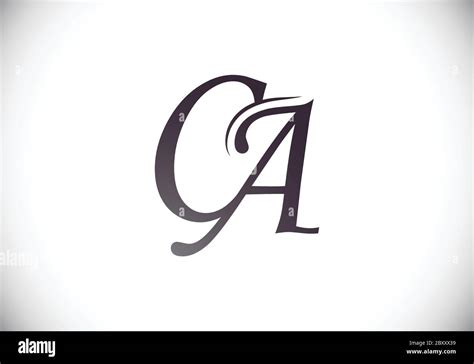 Initial Monogram Letter C A Logo Design Vector Template. C A Letter ...