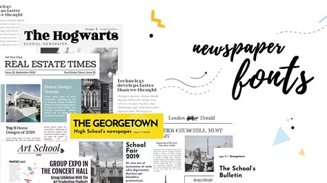 8 impactful newspaper fonts for your next headline - Flipsnack Blog