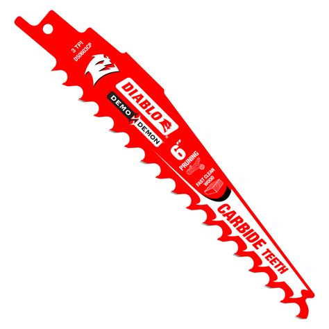 Diablo Carbide Tipped Pruning and Clean Wood Blade 10PK Reciprocating ...