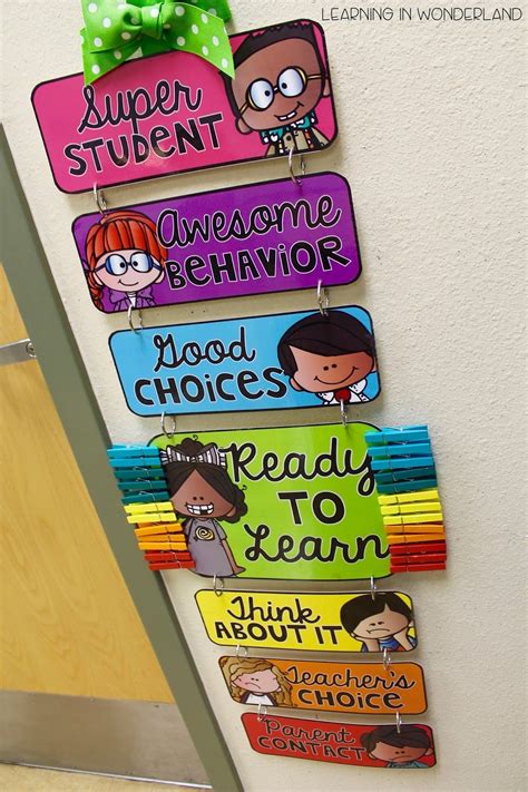 a bulletin board hanging on the side of a wall with school name tags ...