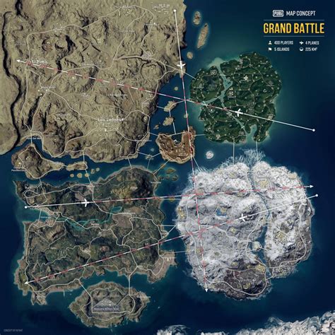 All PUBG maps combined