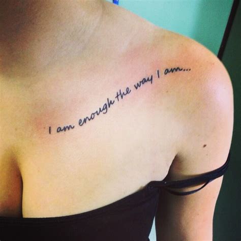 i am enough quotes tattoo - Thu Lockhart