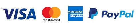 Visa Mastercard American Express Paypal Logos transparent PNG - StickPNG