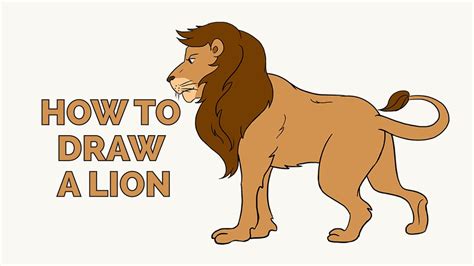 Easy Lion Drawing at GetDrawings | Free download