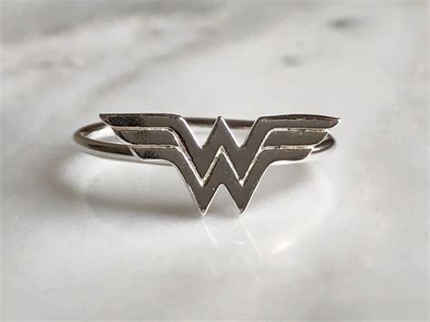 Sterling Silver Wonder Woman Ring | Women rings, Superhero rings ...