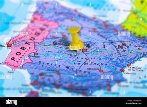 Toledo Spain map Stock Photo - Alamy