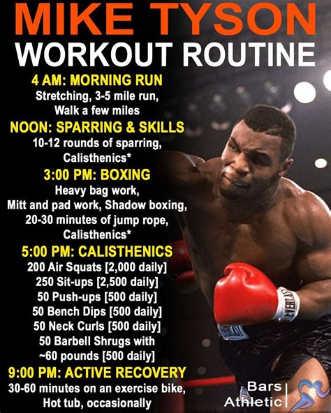 Mike Tyson's Training Routine | Mike tyson workout, Mike tyson training ...