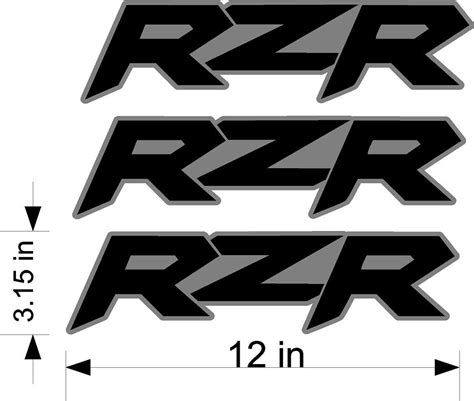 3 pack Polaris RZR decals stickers graphics. | Etsy