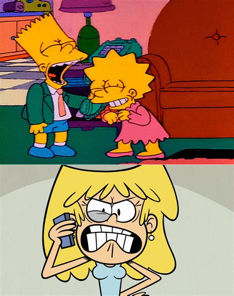 Bart Simpson pranks Lori Loud by EarWaxKid on DeviantArt